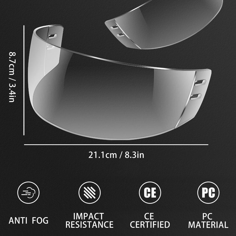 GY Hockey Visor Anti-Scratch/Anti-Fog Hockey Helmet Visor - Image 4